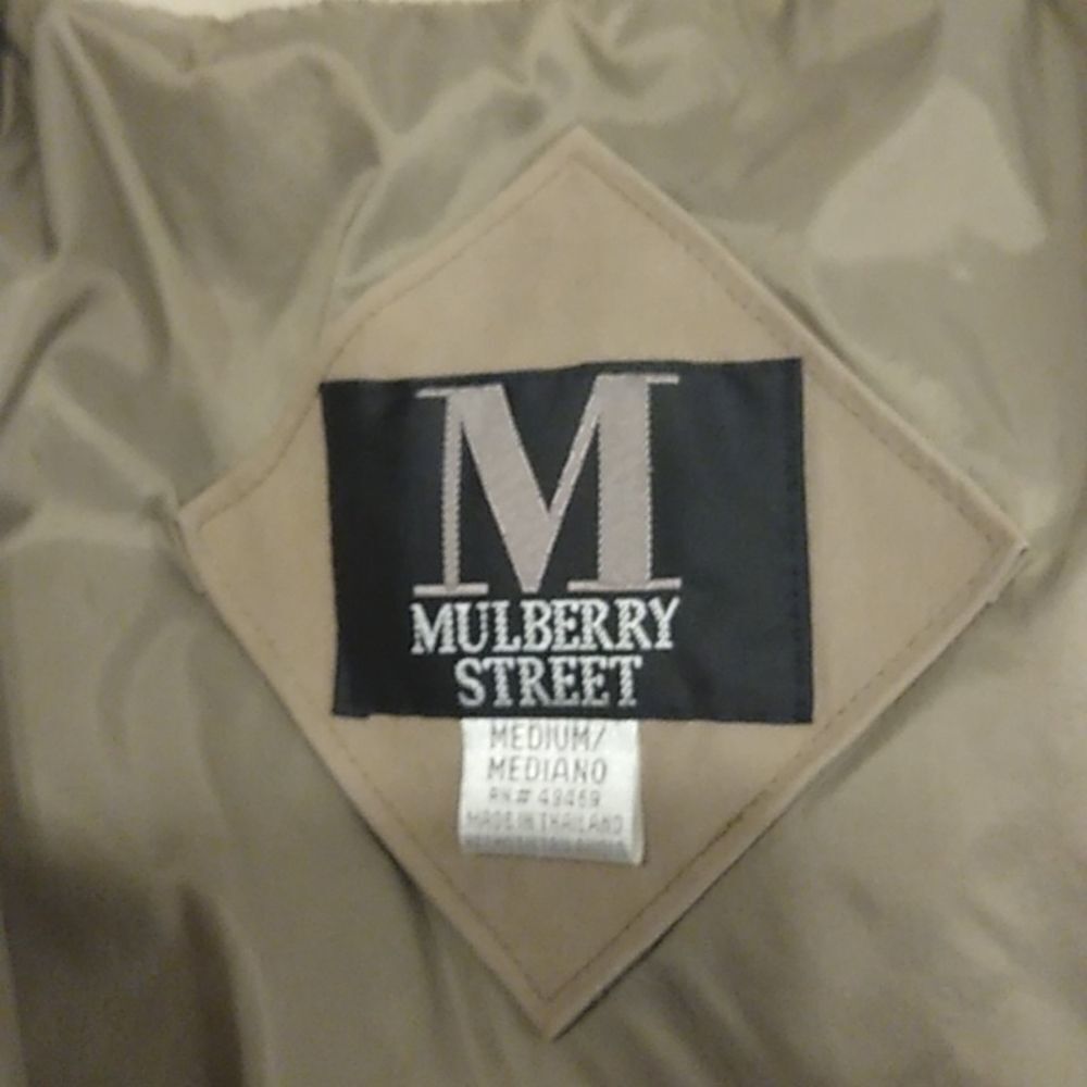 Mulberry Street Med Tan/Cream Jacket. Fully Lined. - Picture 5 of 8